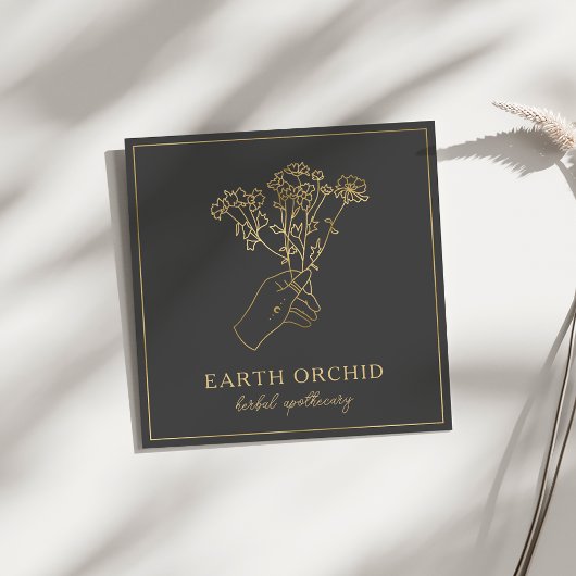 ハバル+フローラ薬局金ゴールドスクエアビジネスCa スクエア名刺