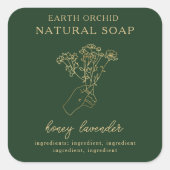 ハバル+フローラ薬用広場ステッカー スクエアシール (正面)