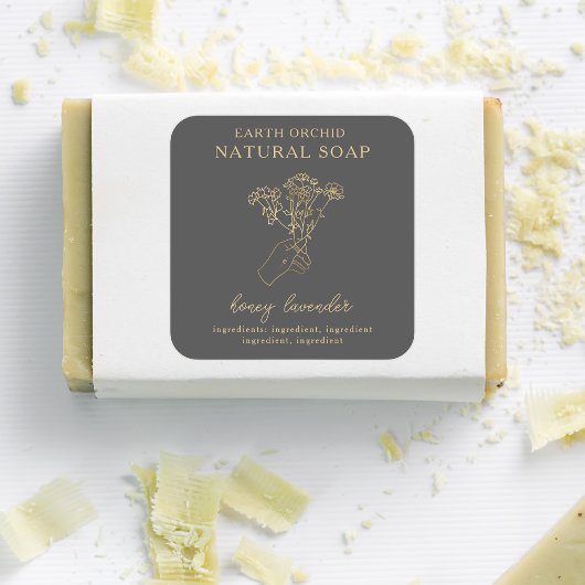 ハバル+フローラ薬用広場ステッカー スクエアシール