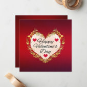 ハバレンタインデー ハート型-47949 ノートカード (正面/裏面インサイチュ)