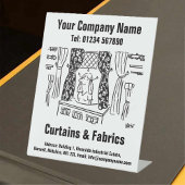 ハバーダセリーカーテン&ファブリック 台座サイン