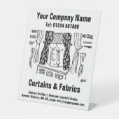 ハバーダセリーカーテン&ファブリック 台座サイン (正面)