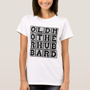 ハバードおばあさん、ナーサリーライムの女性 Tシャツ