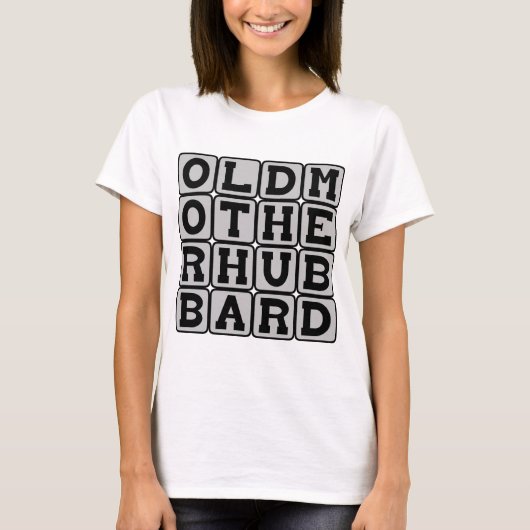 ハバードおばあさん、ナーサリーライムの女性 Tシャツ (正面)