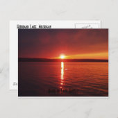 ハバードレイクサンセット ポストカード (正面/裏面)