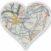 ハバーヒルMAクラシックの地図 シール (正面)