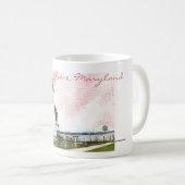 ハバーde Grace、メリーランドの一致ポイント コーヒーマグカップ (正面右)