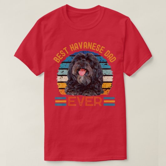 ハバ最高のノパパの犬の父親の日ティー Tシャツ (デザイン正面)