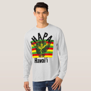 ハパハワイカーナカマオリ国旗トバルシャカBG Tシャツ
