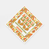 ハパパイヤ誕生日パパイヤハッピーバースデー スタンダードランチョンナプキン (角)