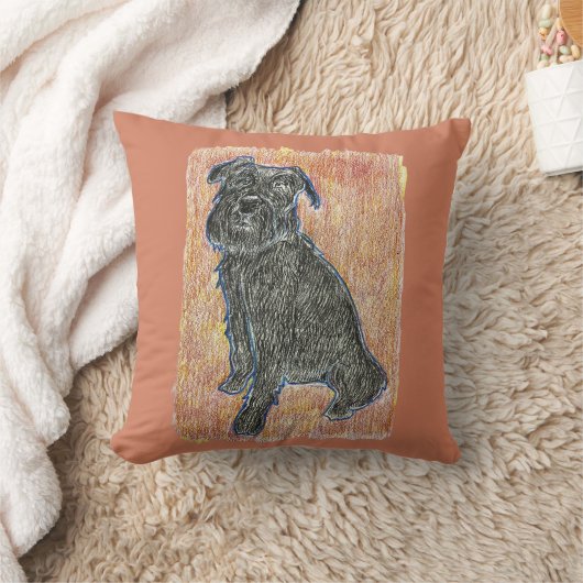 ハビエル犬 クッション (ブランケット)