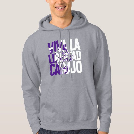 ハビエル・ミレイ Viva La Libertad Carajo ライオン テキスト V2 パーカ (正面)