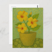 ハビスカスハガキ ポストカード (正面/裏面)