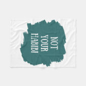 ハビビじゃない フリースブランケット (正面(横))