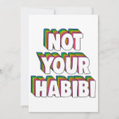 ハビビじゃない 招待状 (裏面)