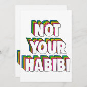 ハビビじゃない 招待状 (正面/裏面)