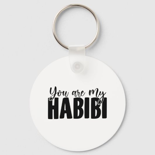 ハビビス | Yallah-Habibiアラビア語ギフト キーホルダー (正面)