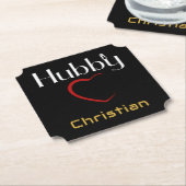 ハビーウィフェ結婚イの記念日パーティー ペーパーコースター (アングル)