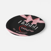 ハビーウィフェ結婚イの記念日パーティー ペーパープレート (アングル)