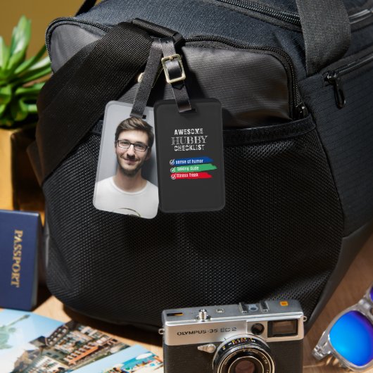 ハビーカスタマイズ素晴らしチェックリストValentine ラゲッジタグ (正面&裏面)