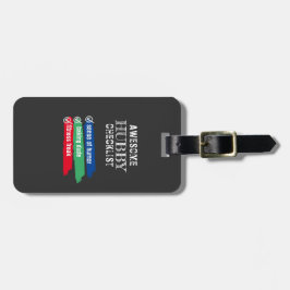 ハビーカスタマイズ素晴らしチェックリストValentine ラゲッジタグ