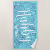 ハビーハワイアンビーチタオル ビーチタオル (正面)