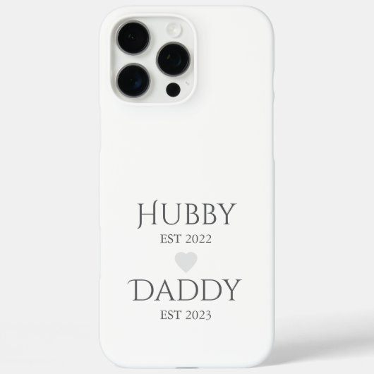 ハビー・エスト。XXXX、Daddy Est。XXXX – 父の日 Case-Mate iPhoneケース (裏面)