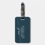 ハビー|ハネムーンパーソナライズされた·グルーム ラゲッジタグ (裏面縦)