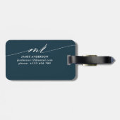 ハビー|ハネムーンパーソナライズされた·グルーム ラゲッジタグ (裏面横)