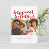 ハピストホリデイズワンフォトホリデーフォトカード シーズンカード (スタンド正面)