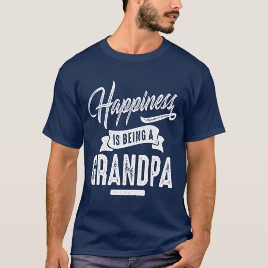 ハピネスおじいちゃん Tシャツ (正面)
