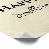 ハピネスが魂に宿る感動的引用文 ポスター (角)