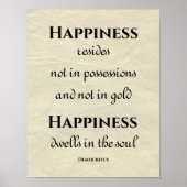 ハピネスが魂に宿る感動的引用文 ポスター (正面)