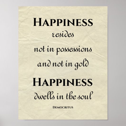 ハピネスが魂に宿る感動的引用文 ポスター (正面)