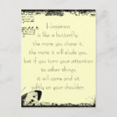 ハピネスと蝶引用文 ポストカード (正面)