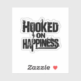 ハピネスにかわいい魚釣りパンデザイン シール