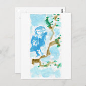 ハピネスのはがきのブルーバード ポストカード (正面/裏面)