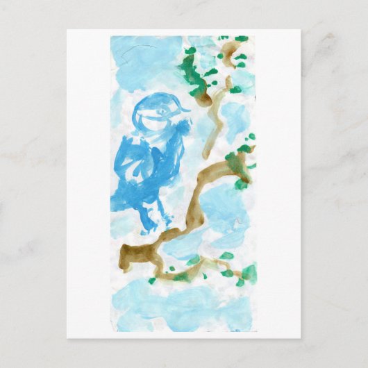 ハピネスのはがきのブルーバード ポストカード (正面)