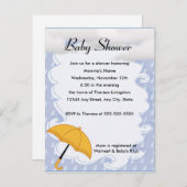 ハピネスのシャワー招待状 インビテーションポストカード (正面/裏面)