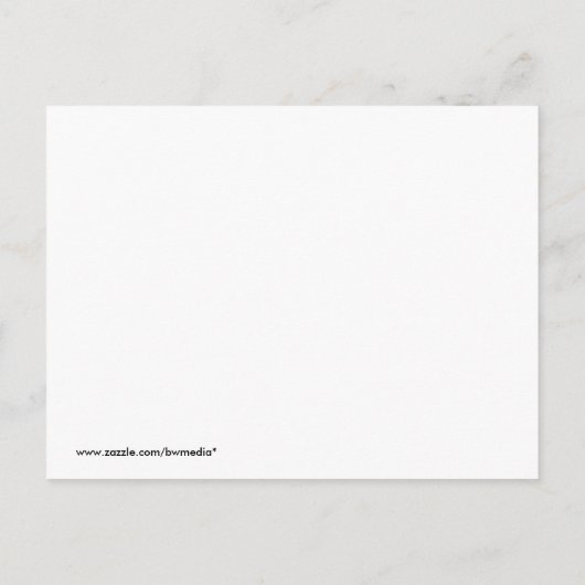 ハピネスのシャワー招待状 インビテーションポストカード (裏面)