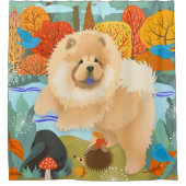 ハピネスのブルーバードチョウの木陰の布のカーテン シャワーカーテン (正面)