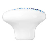 ハピネスのブルーバードフォークアート セラミックノブ (側面)