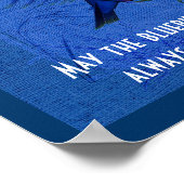 ハピネスのブルーバード感動的引用文 ポスター (角)