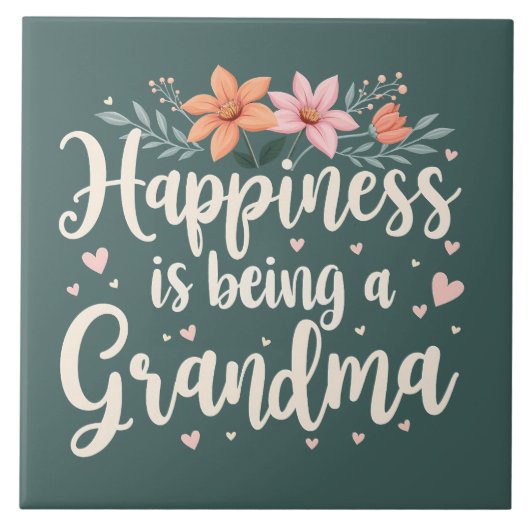 ハピネスはおばあちゃんフローラコテージコア タイル (正面)