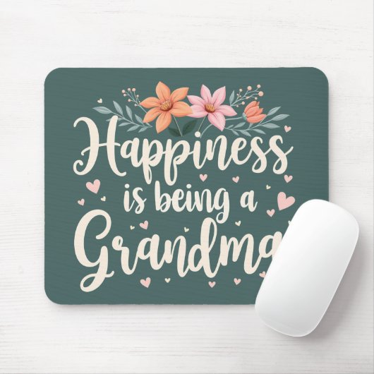 ハピネスはおばあちゃんフローラコテージコア マウスパッド (マウス)
