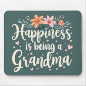 ハピネスはおばあちゃんフローラコテージコア マウスパッド (正面)