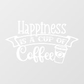 ハピネスはコーヒーショップデコー ウィンドウサイン (シート)