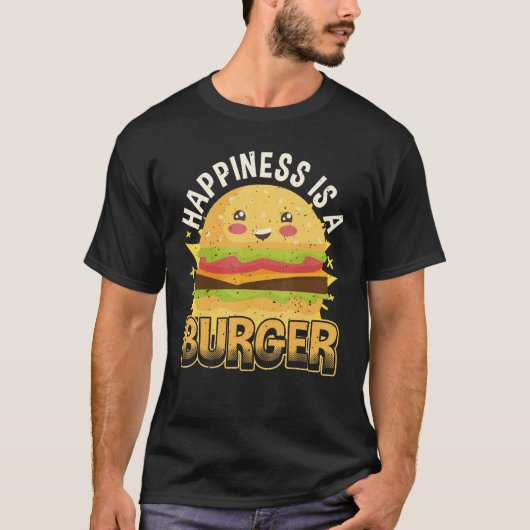 ハピネスはハンバーガー&チーズバーガーCos Tシャツ (正面)