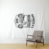 ハピネスはバイク乗り.jpg タペストリー (インサイチュ(横))