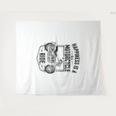 ハピネスはバイク乗り.jpg タペストリー (正面(横))